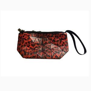 Patrizia Luca Red Crossbody Clutch Handbag